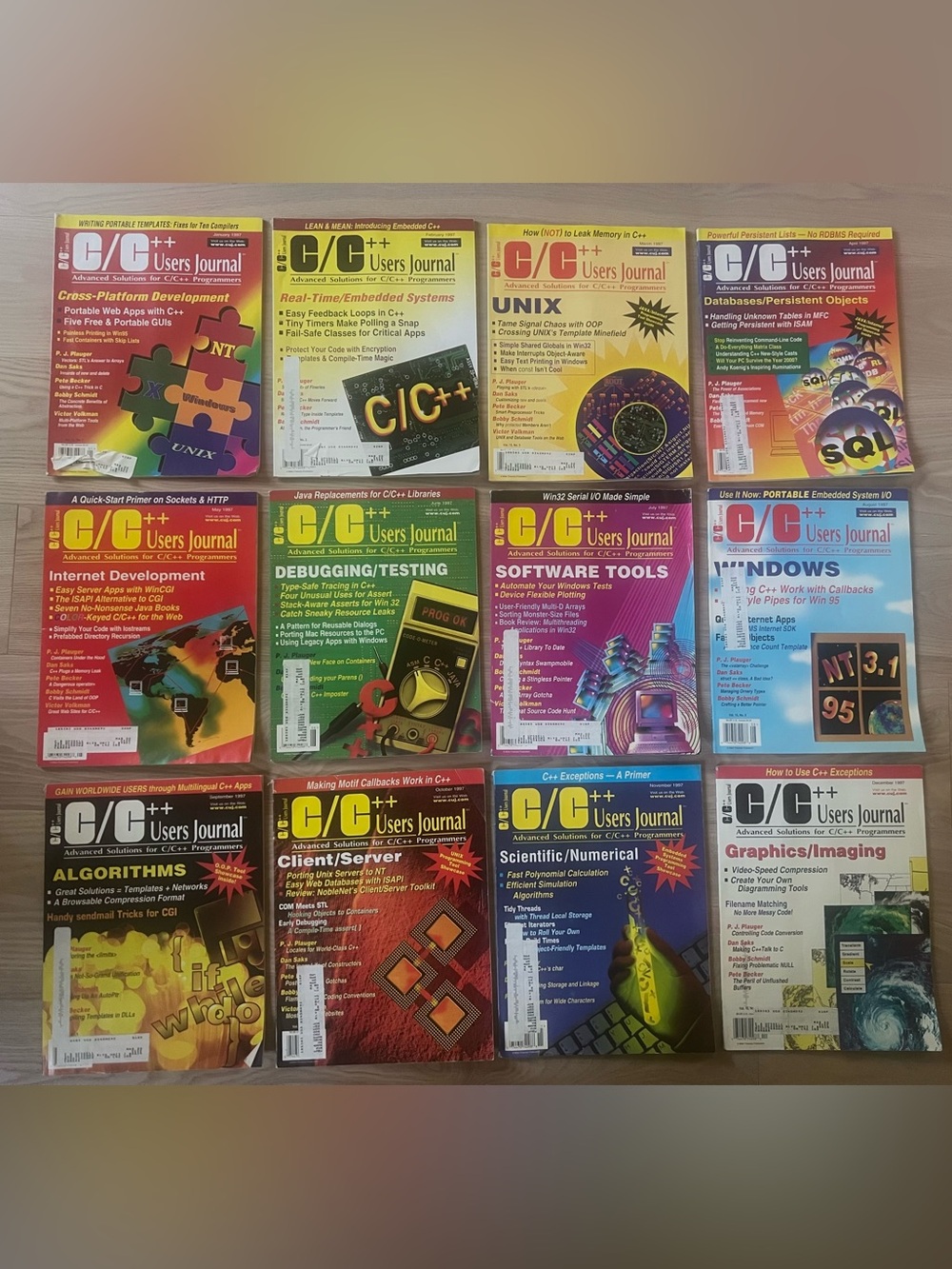 Collection - RARE COMPLETE 1997 C/C++ USERS JOURNAL COLLECTION — ALL 12 ISSUES